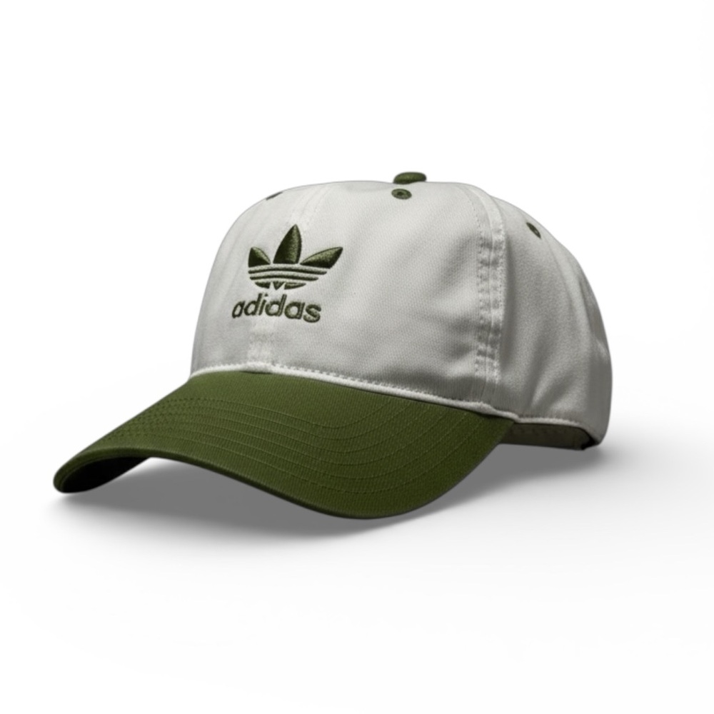 Adidas Men's Green and White Cap